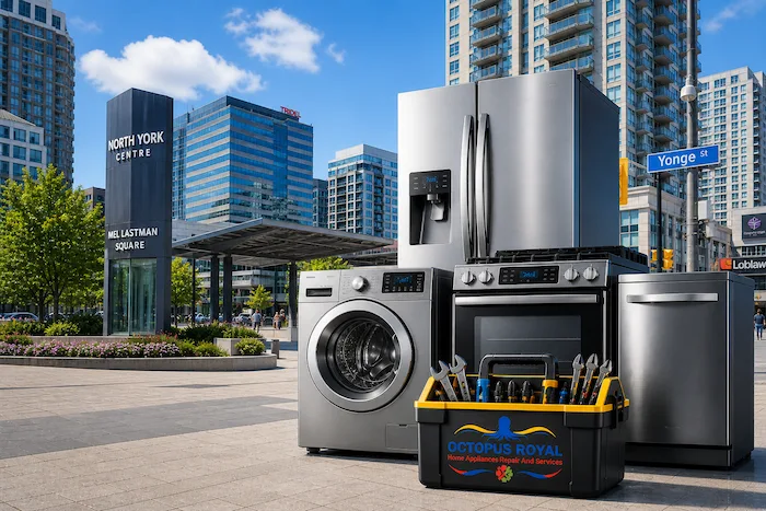 Appliance repair tools and home appliances in North York Centre Toronto - Octopus Royal service