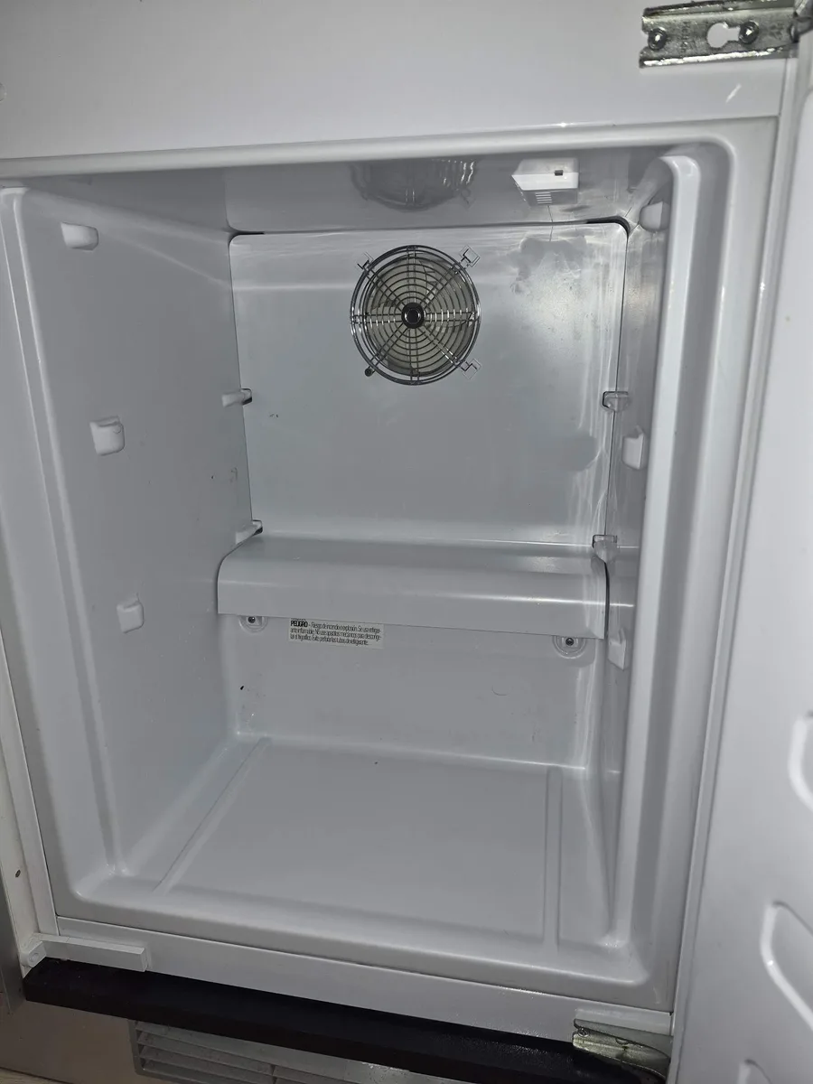 Blomberg freezer after the ice and drain tube were cleared