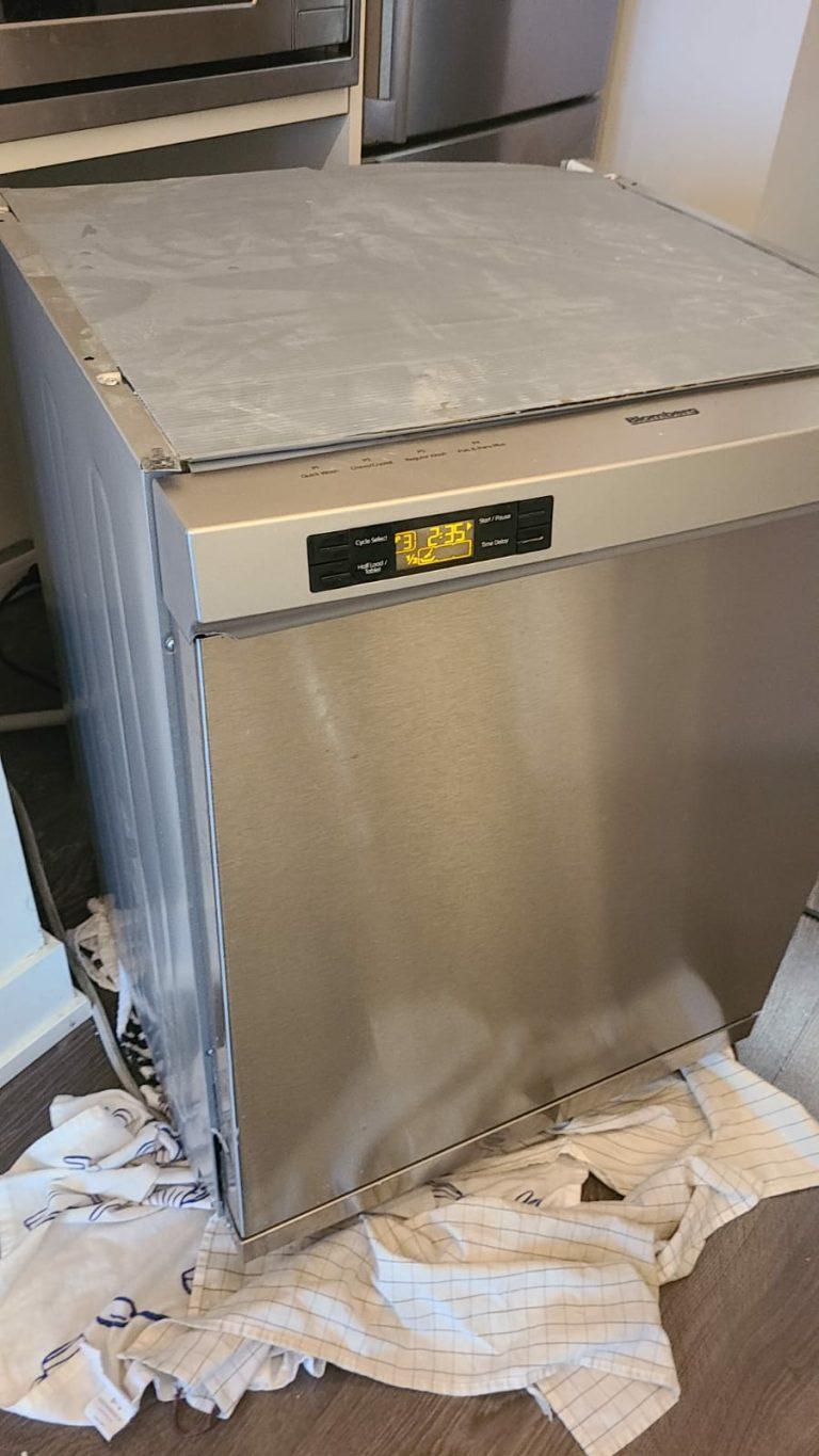 Stainless steel dishwasher serviced by Octopus Royal